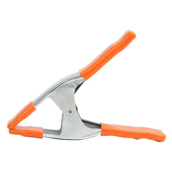 Spring Clamp, 3 in Clamping, Steel, Zinc, Orange 3203HT Zoro